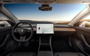 Tesla 3 Dashboard - Copyright Tesla