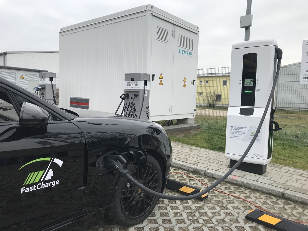 Ultra fast charging station - Copyright Porsche